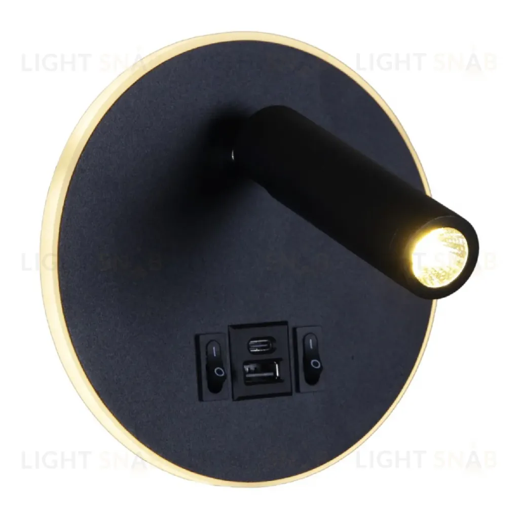 Спот Reluce 86203-9.2-001KT LED12W+USB BK 86203-9.2-001KT LED12W+USB BK