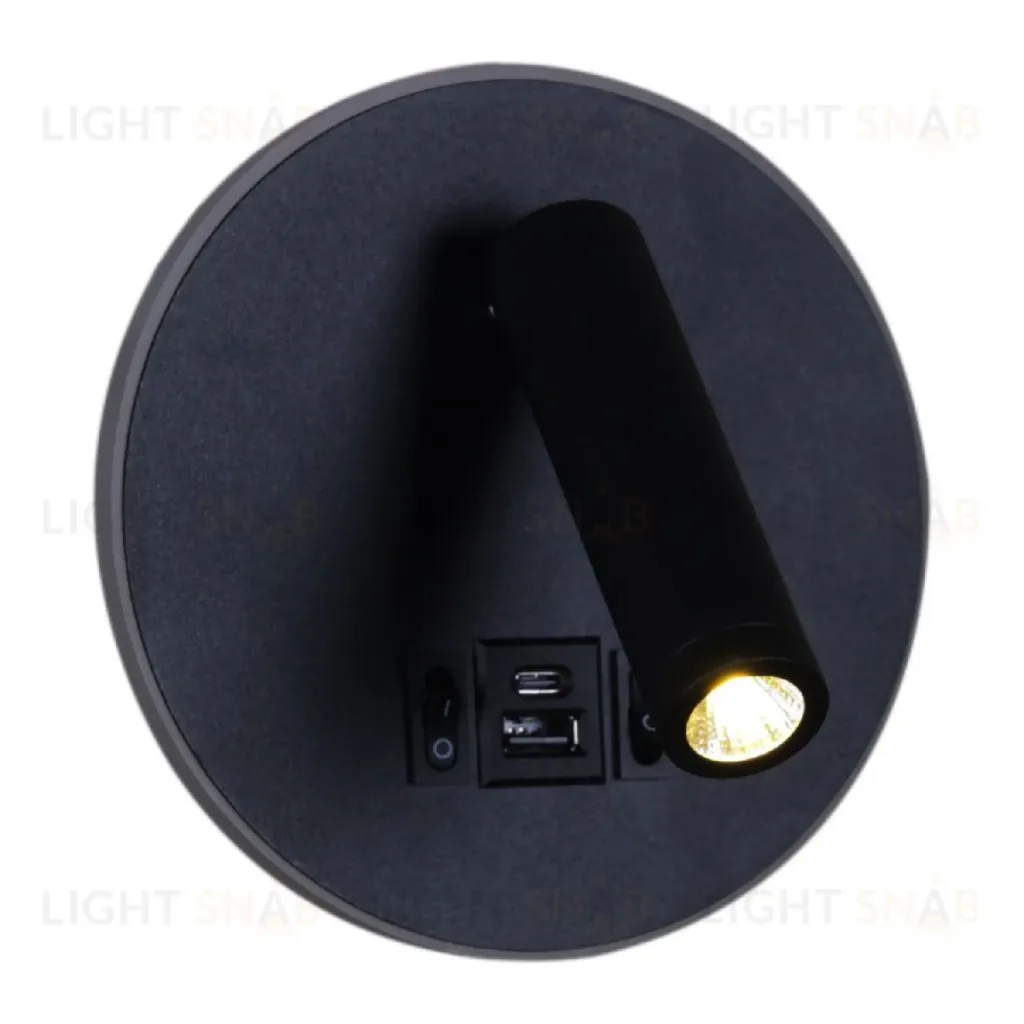 Спот Reluce 86203-9.2-001KT LED12W+USB BK 86203-9.2-001KT LED12W+USB BK