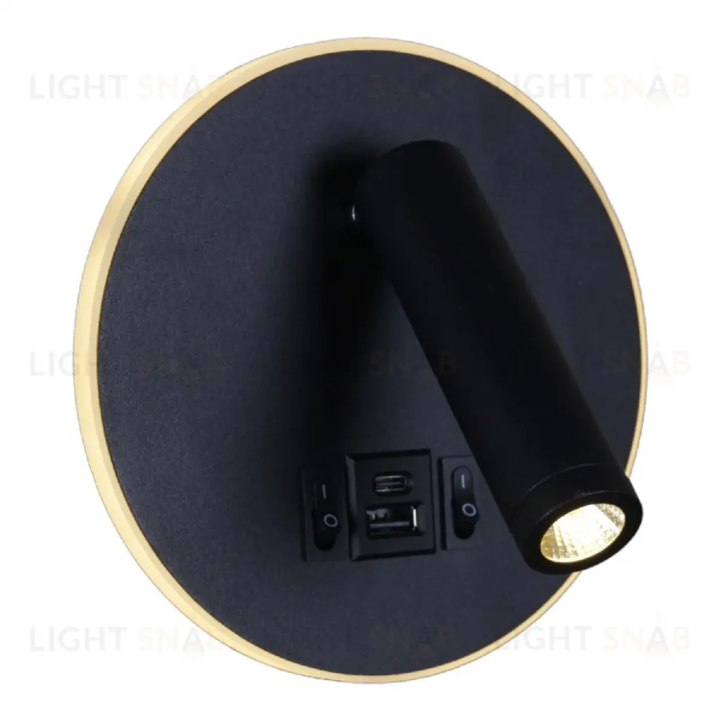 Спот Reluce 86203-9.2-001KT LED12W+USB BK 86203-9.2-001KT LED12W+USB BK