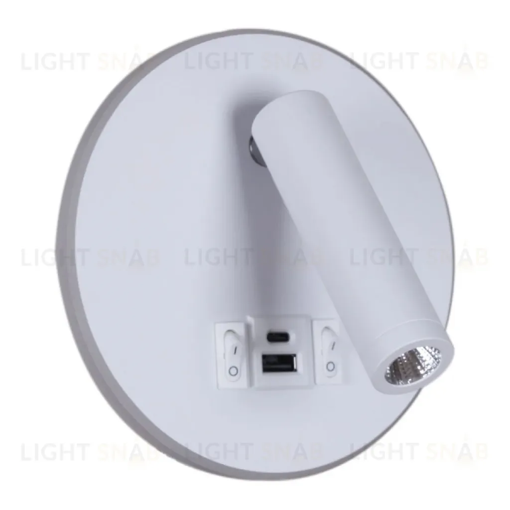 Спот Reluce 86203-9.2-001KT LED12W+USB WT 86203-9.2-001KT LED12W+USB WT