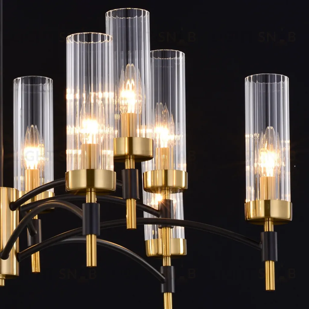 Люстра на штанге Illumico IL5177-6+6PLS-29 BRASS TUBO IL5177-6+6PLS-29 BRASS TUBO