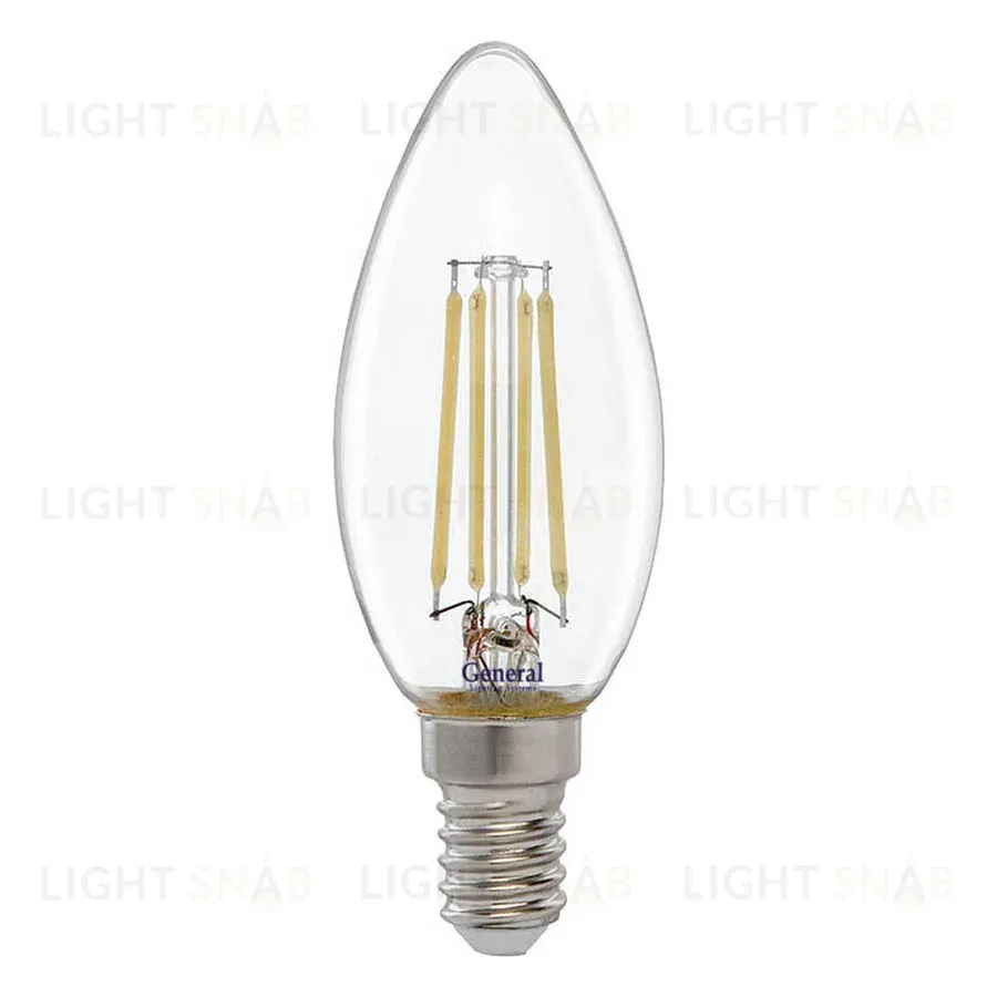 Филаментная светодиодная лампа General GLDEN-CS-10-230-E14-4500 649907 649907