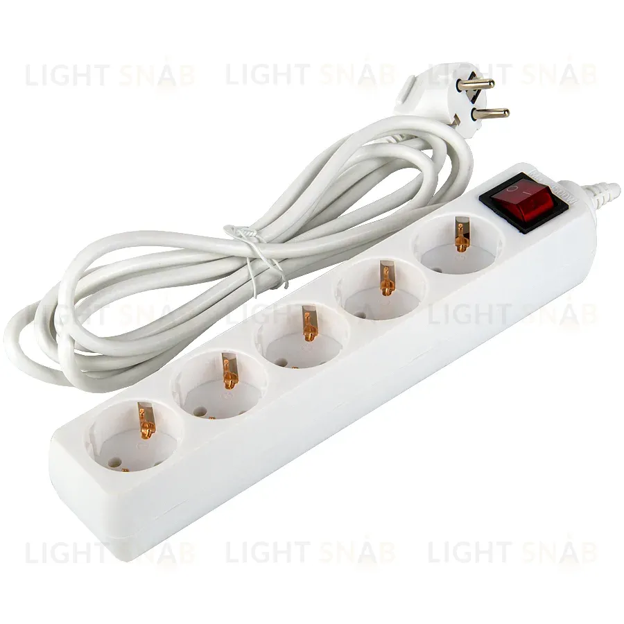 Удлинитель бытовой General GES-16-3x100-5-3m-S 470005 470005
