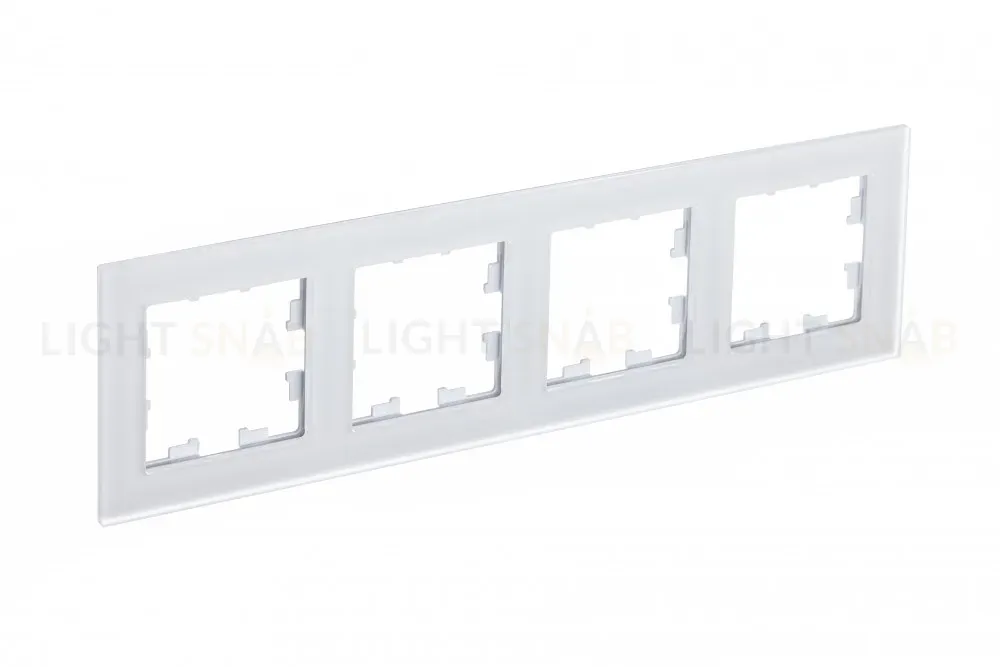 Рамка 4-ая Systeme Electric AtlasDesign Nature Матовое стекло белый ATN330104 ATN330104