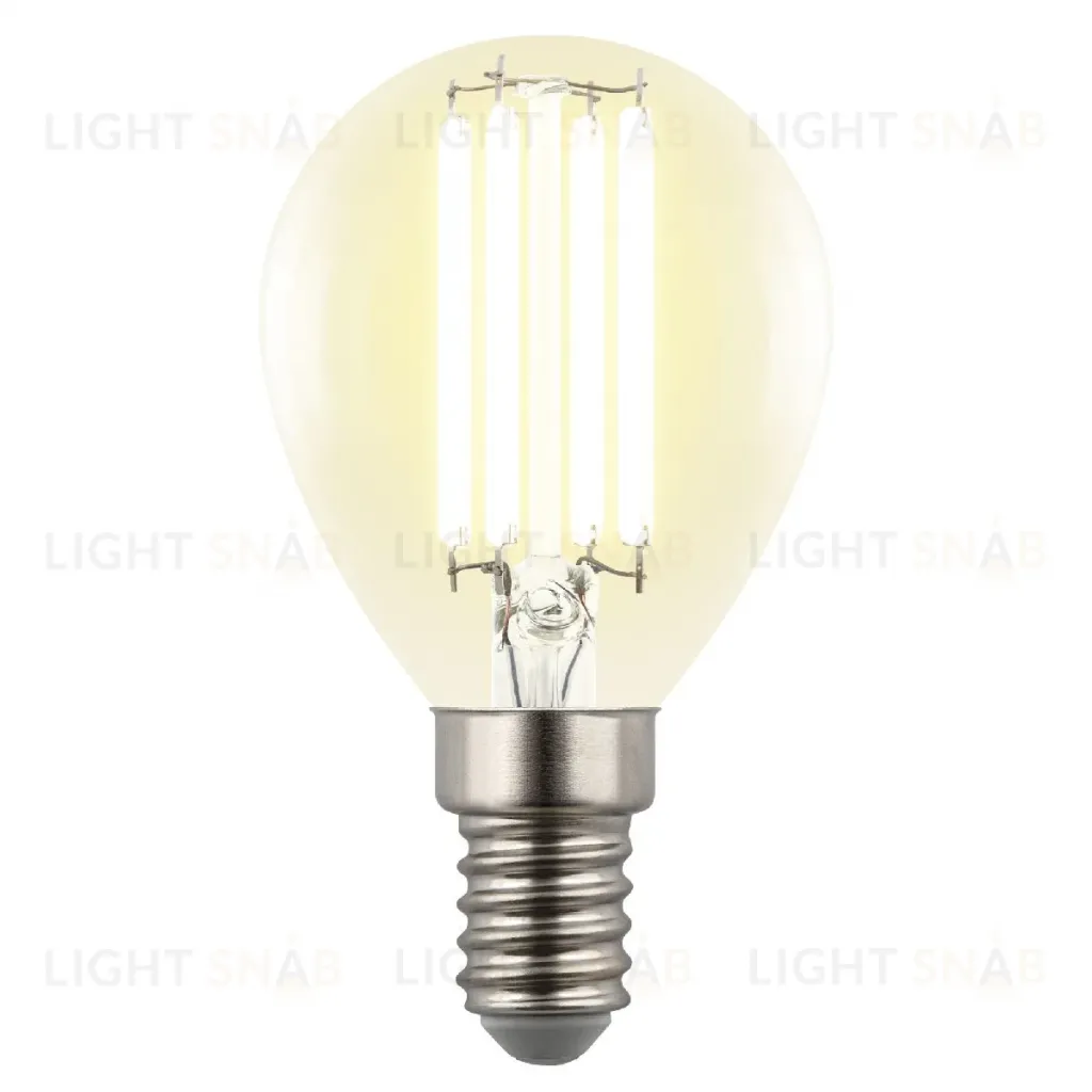 Лампа светодиодная филаментная Uniel LED-G45-4W/3000K/E14/CL GLY01TR UL-00011938 LED-G45-4W/3000K/E14/CL GLY01TR