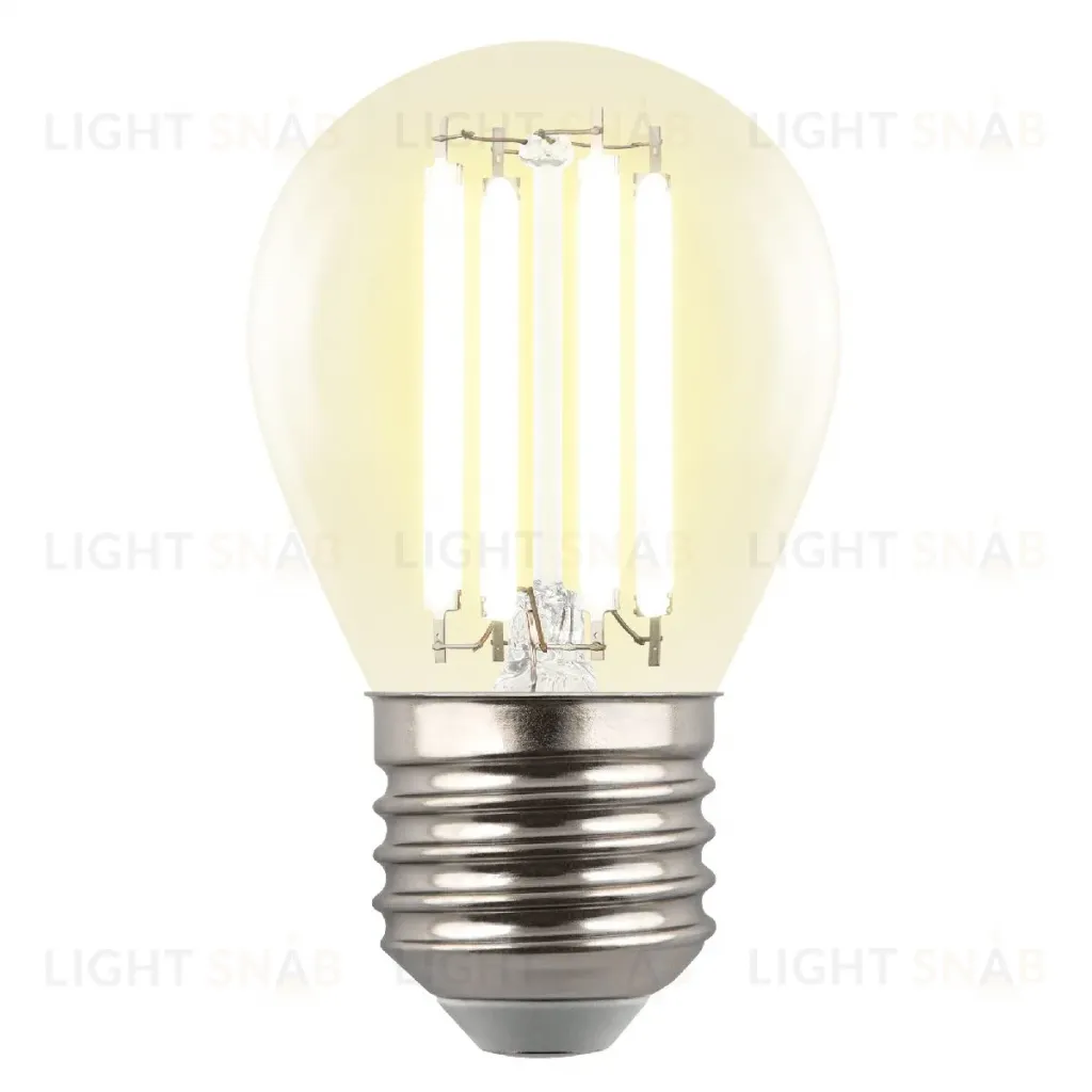 Лампа светодиодная филаментная Uniel LED-G45-4W/3000K/E27/CL GLY01TR UL-00011940 LED-G45-4W/3000K/E27/CL GLY01TR