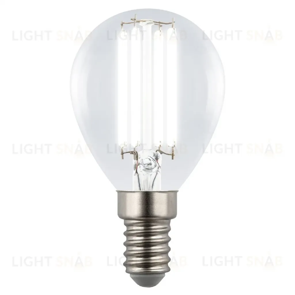 Лампа светодиодная филаментная Uniel LED-G45-4W/4000K/E14/CL GLY01TR UL-00011939 LED-G45-4W/4000K/E14/CL GLY01TR