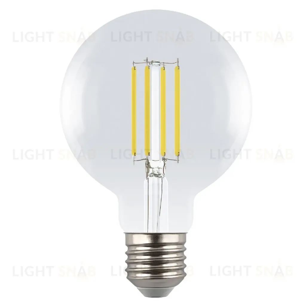 Лампа светодиодная филаментная Uniel LED-G95-5W/3000K/E27/CL GLY01TR UL-00011942 LED-G95-5W/3000K/E27/CL GLY01TR