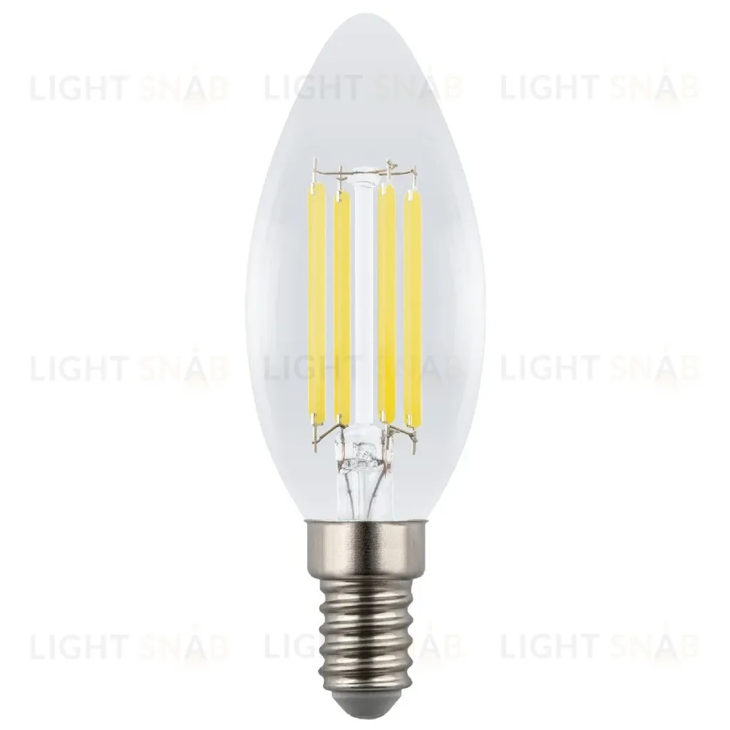 Лампа светодиодная филаментная Uniel LED-C35-4W/3000K/E14/CL GLY01TR UL-00011936 LED-C35-4W/3000K/E14/CL GLY01TR