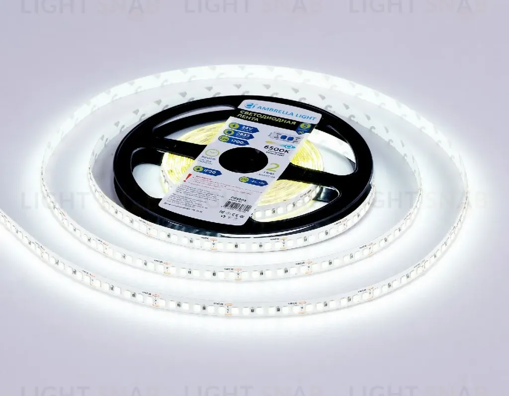 Светодиодная лента Ambrella Light Led Strip 24V Illumination 2835 14,4Вт/м 6500K 5м IP20 GS3213 GS3213