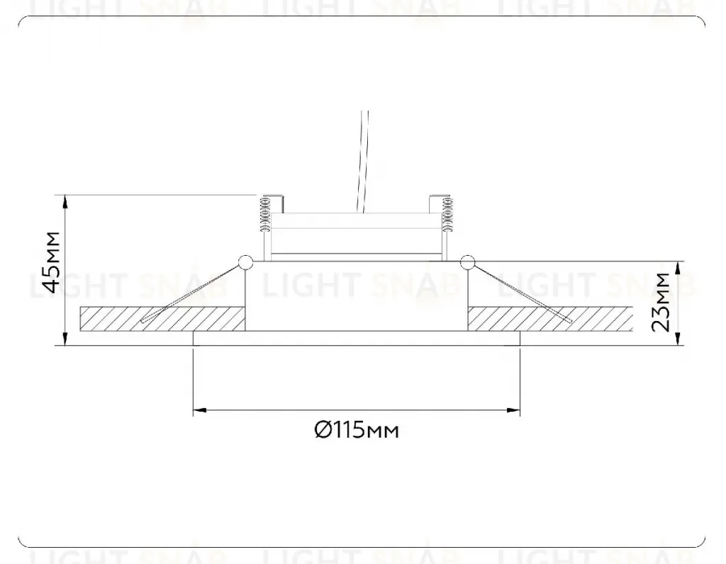 Встраиваемый светильник Ambrella Light GX Standard Tech Techno Spot TN51912 TN51912