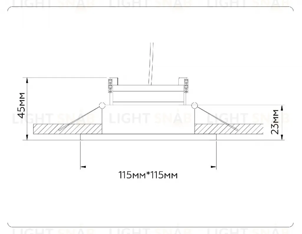 Встраиваемый светильник Ambrella Light GX Standard Tech Techno Spot TN51917 TN51917