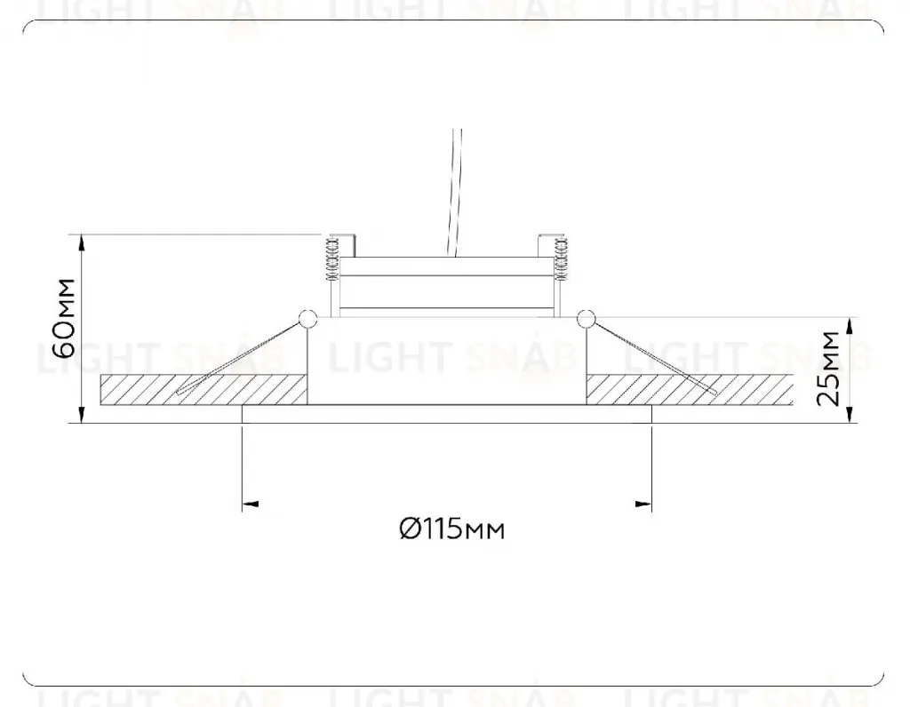 Встраиваемый светильник Ambrella Light GX Standard Tech Techno Spot TN52331 TN52331