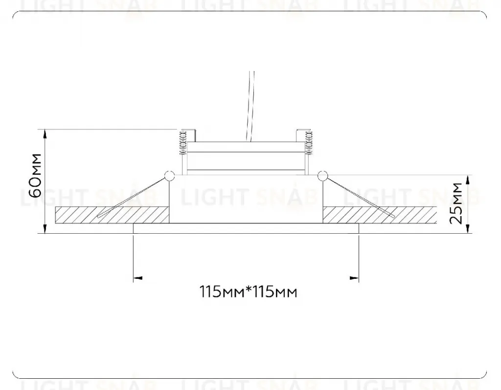 Встраиваемый светильник Ambrella Light GX Standard Tech Techno Spot TN52339 TN52339