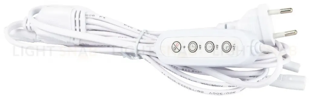 Разветвитель сетевой для линейных светильников Эра 4х IEC C7 2pin+timer (4/8/12 H) 2 м Б0066964 Б0066964
