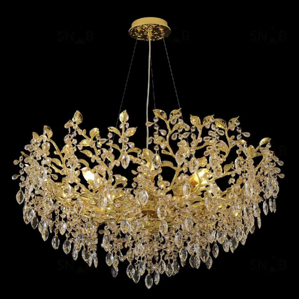 Подвесная люстра Crystal Lux EDEN SP10 GOLD EDEN SP10 GOLD