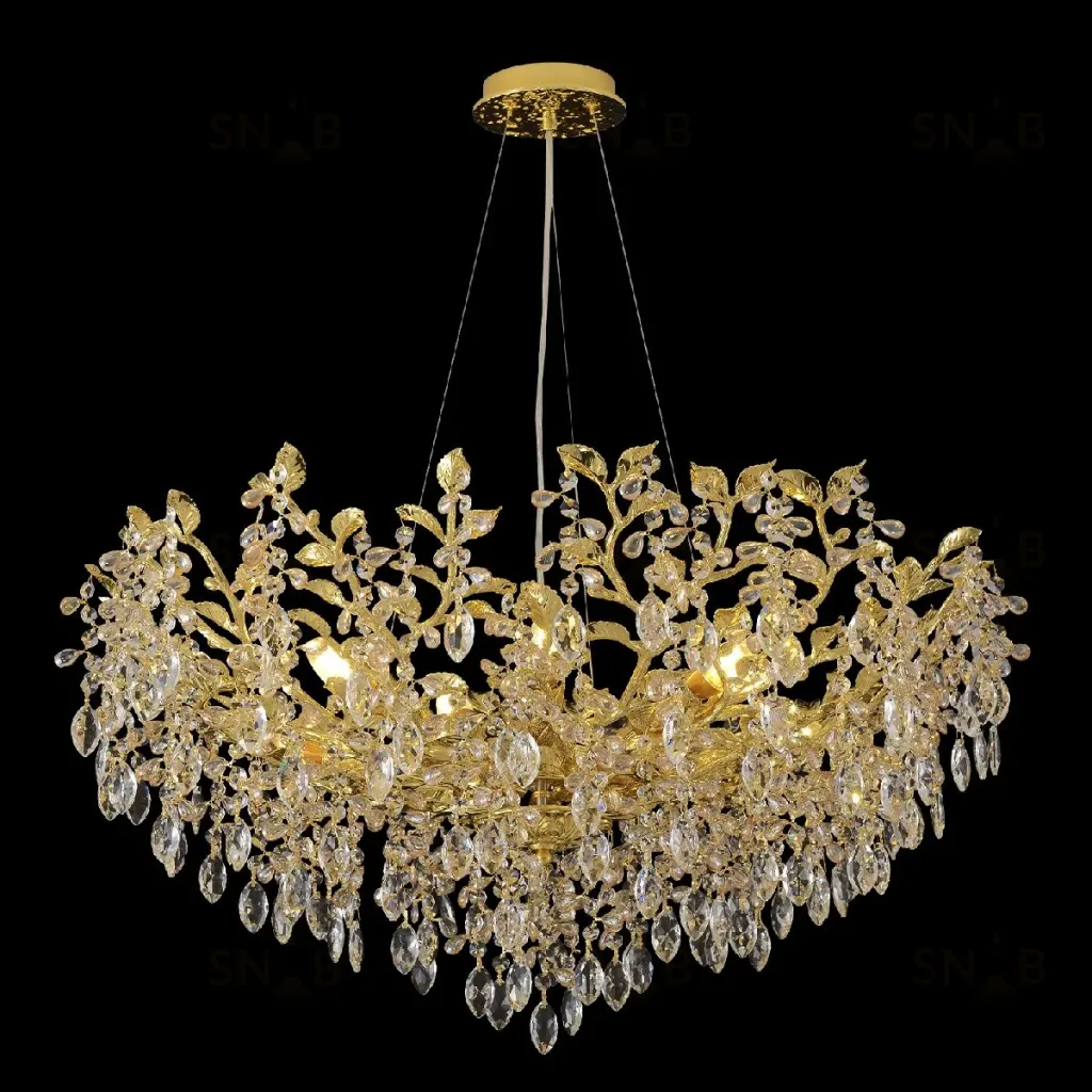 Подвесная люстра Crystal Lux EDEN SP10 GOLD EDEN SP10 GOLD
