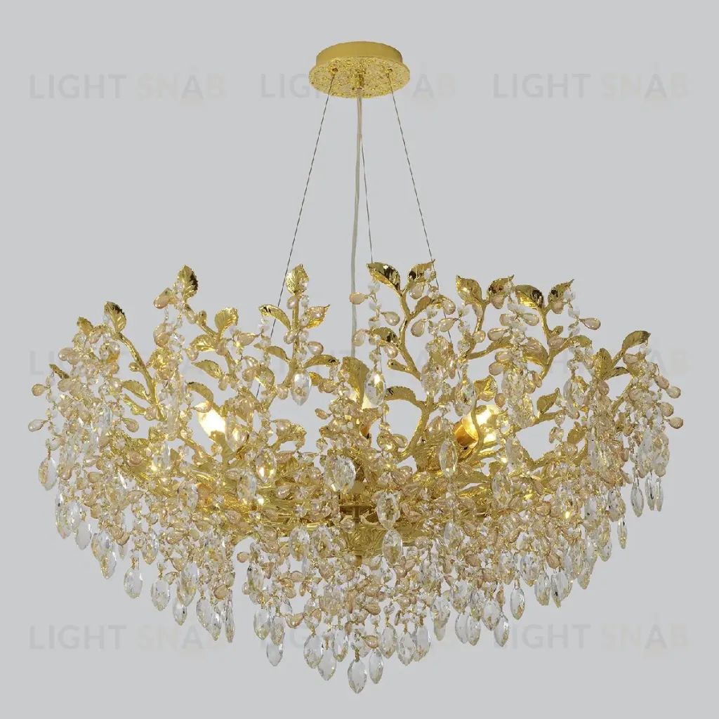 Подвесная люстра Crystal Lux EDEN SP10 GOLD EDEN SP10 GOLD