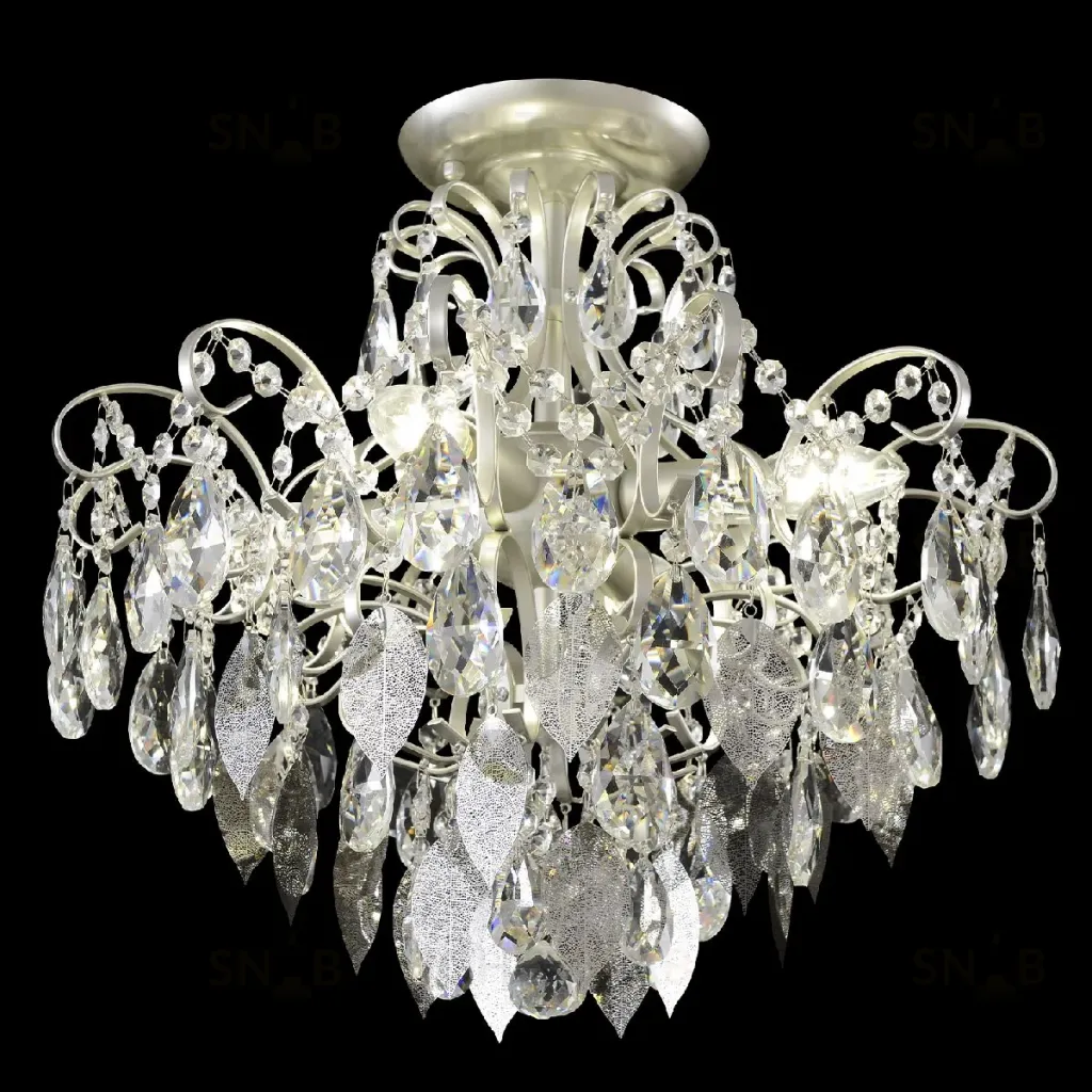 Потолочный светильник Crystal Lux ESMIRALDA PL4 SILVER ESMIRALDA PL4 SILVER