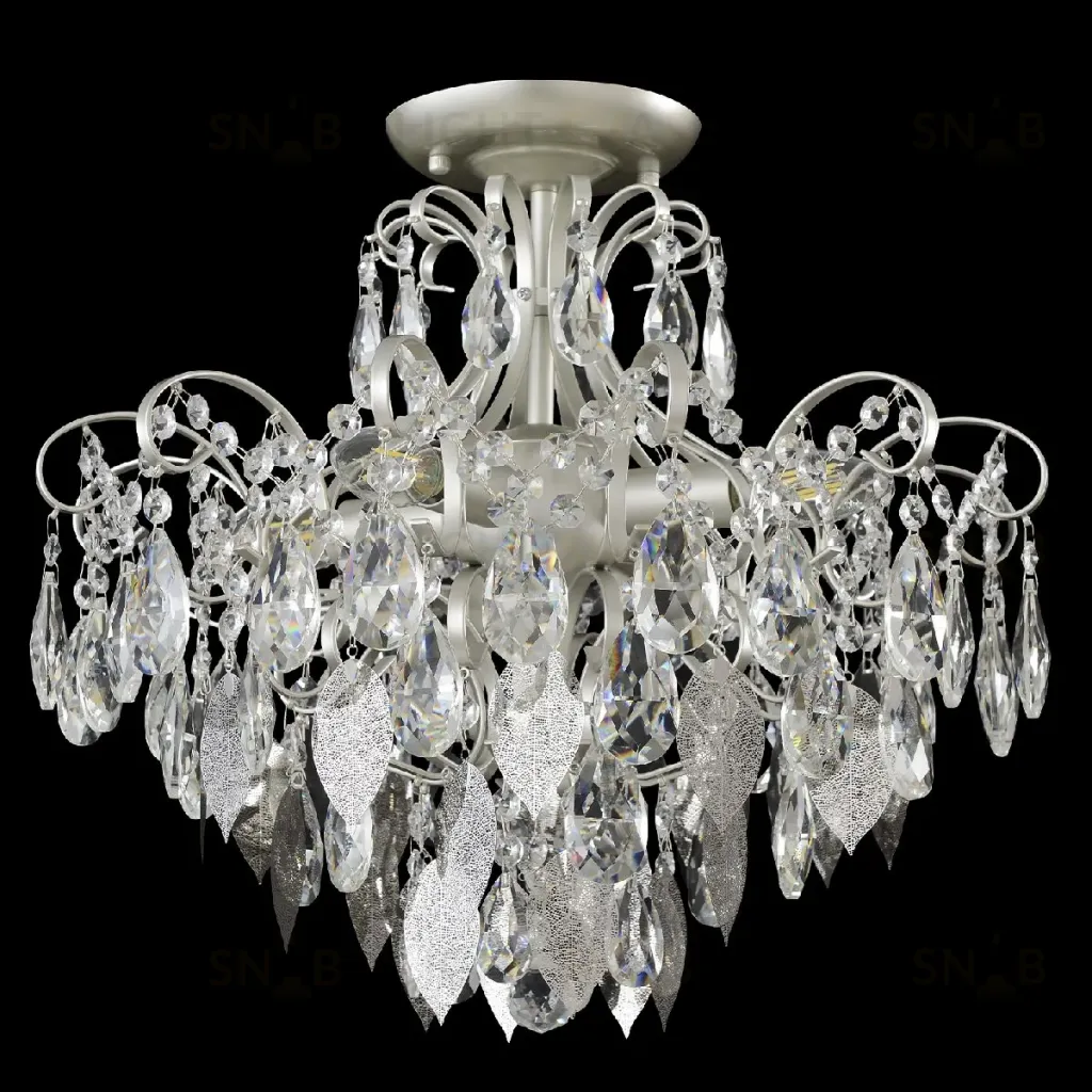 Потолочный светильник Crystal Lux ESMIRALDA PL4 SILVER ESMIRALDA PL4 SILVER