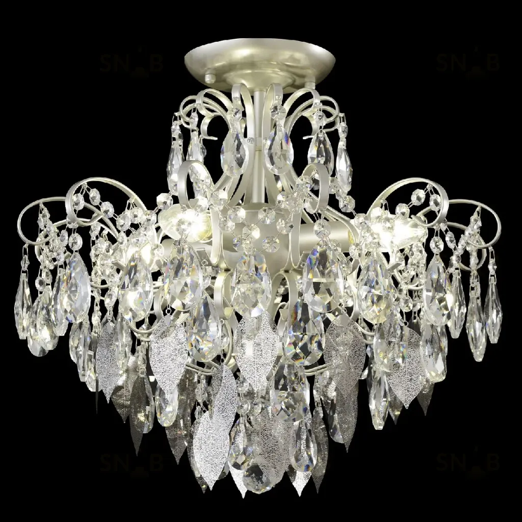 Потолочный светильник Crystal Lux ESMIRALDA PL4 SILVER ESMIRALDA PL4 SILVER