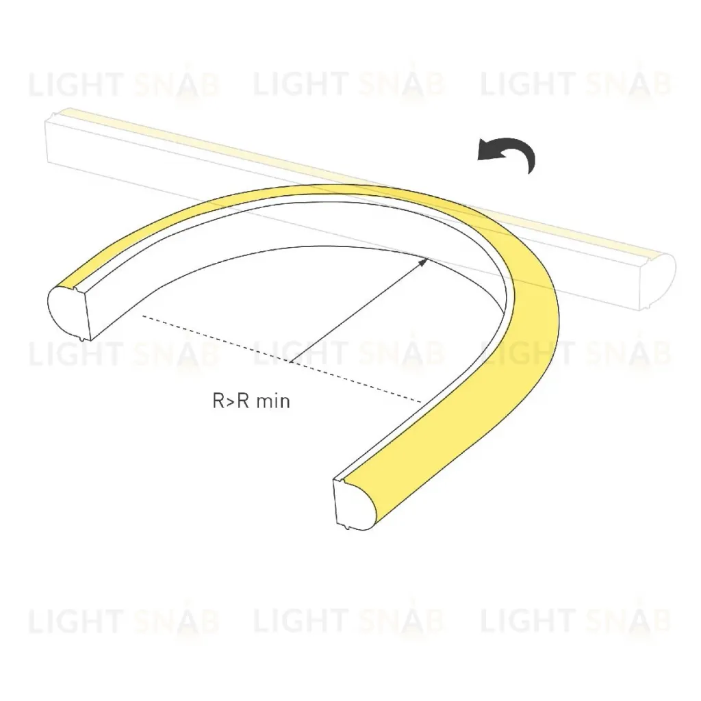 Светодиодная герметичная лента Arlight DMX MOONLIGHT-TOP-B84-16x15mm 24V RGB-PX7 360deg (18 W/m, IP67, 5m, wire x2) 045437 045437