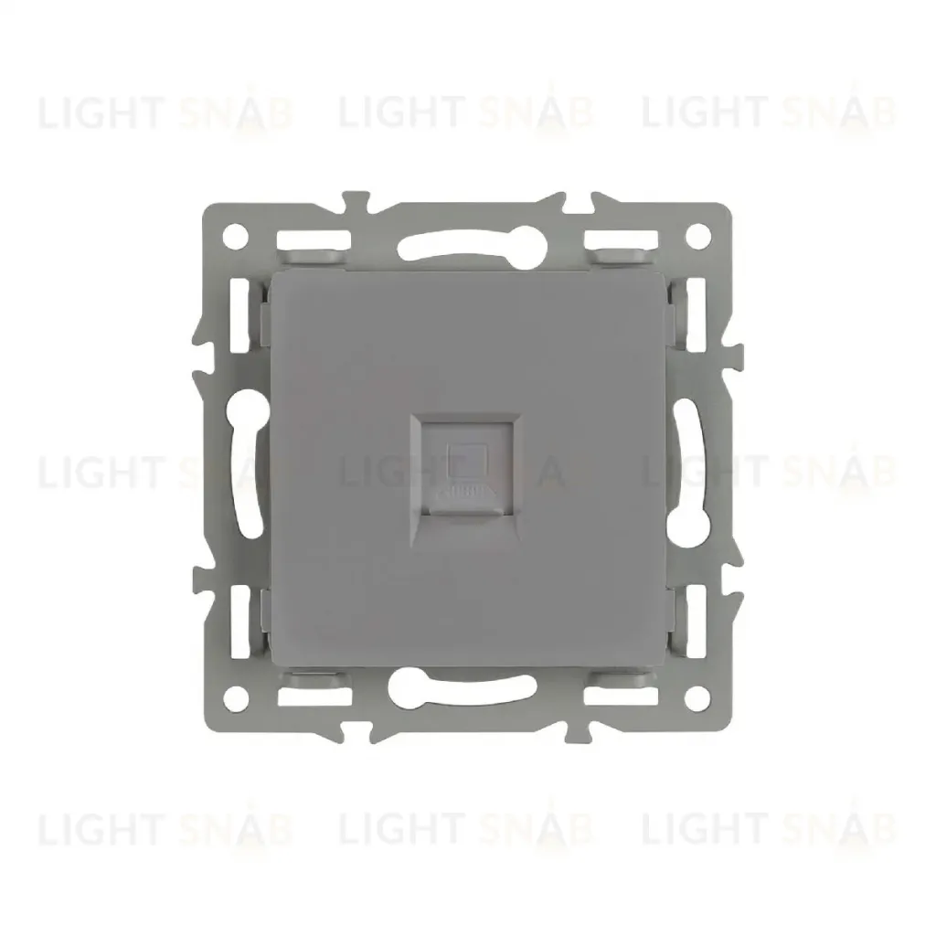 Механизм компьютерной розетки Arlight SCT-MPC1-PL-GR (RJ-45, CAT6) 045335 045335