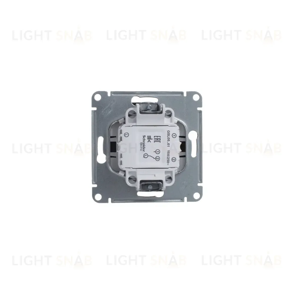 Переключатель 1-клавишный, сх.6, 10АХ Systeme Electric Glossa Антрацит GSL000761 GSL000761