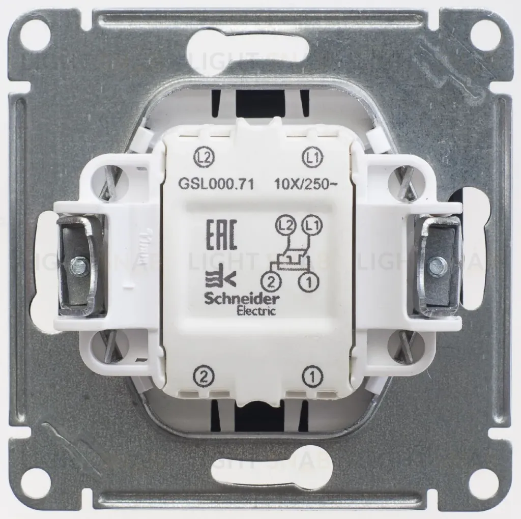 Переключатель перекрестный, сх.7, 10АХ Systeme Electric Glossa Антрацит GSL000771 GSL000771