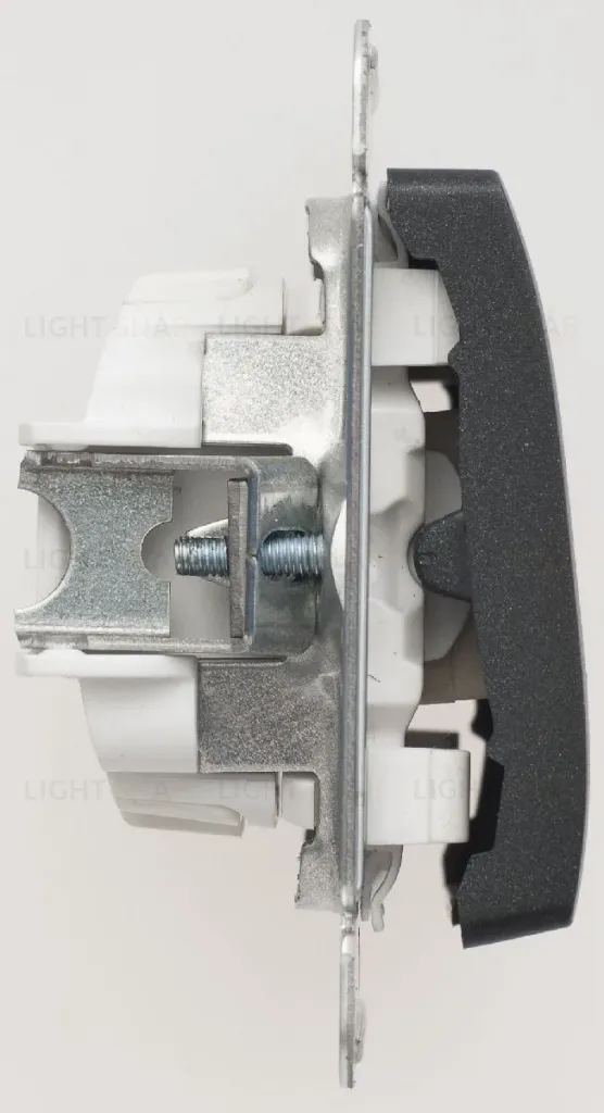 Переключатель 2-клавишный, сх.6, 10АХ Systeme Electric Glossa Антрацит GSL000765 GSL000765
