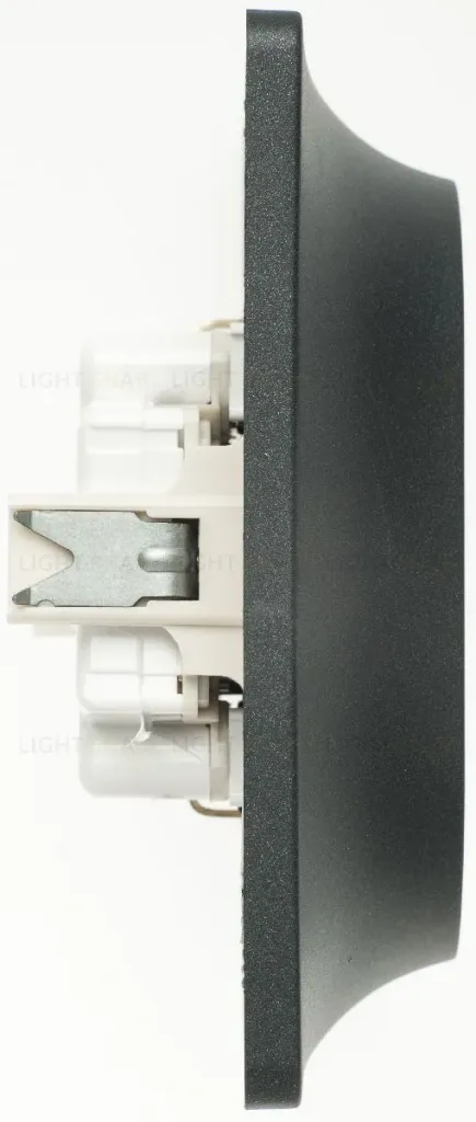Розетка 2-ая с/з со шторками, 16А (в сборе) Systeme Electric Glossa Антрацит GSL000726 GSL000726