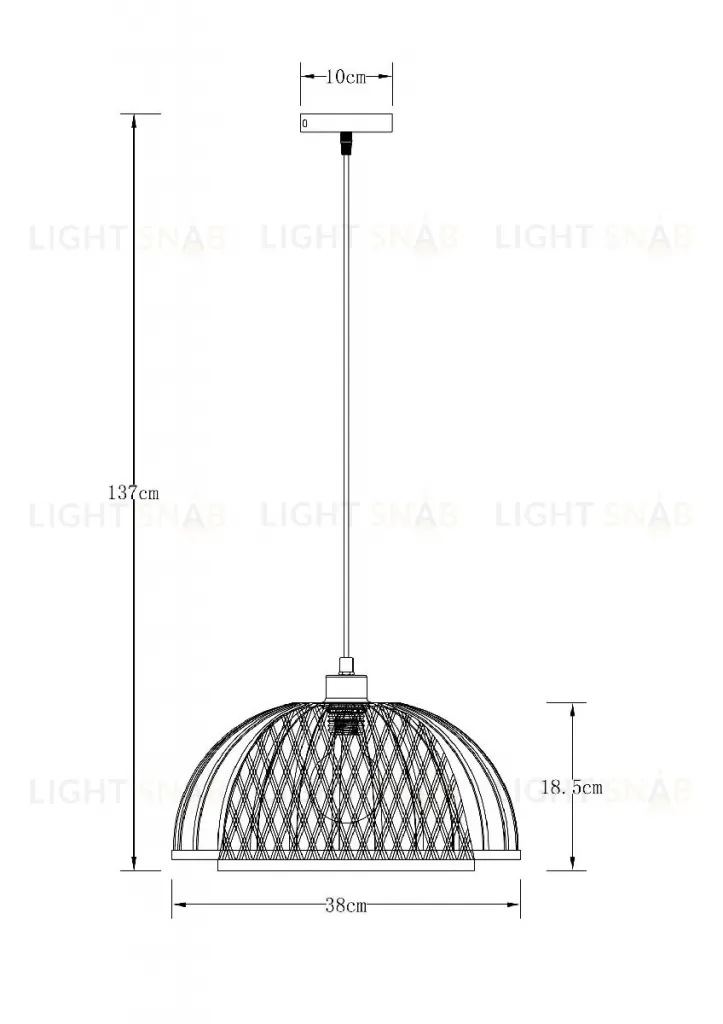 Подвесной светильник Arte Lamp Woodstock A7071SP-1BK A7071SP-1BK