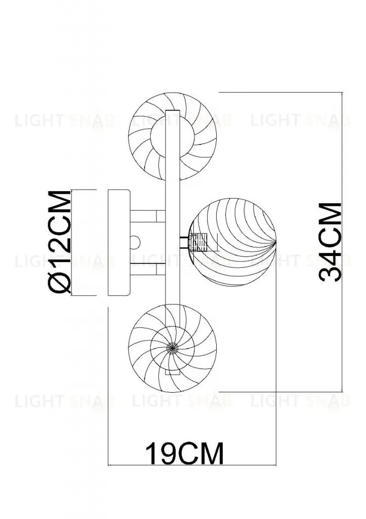 Бра Arte Lamp Etereo A5261AP-3GO A5261AP-3GO