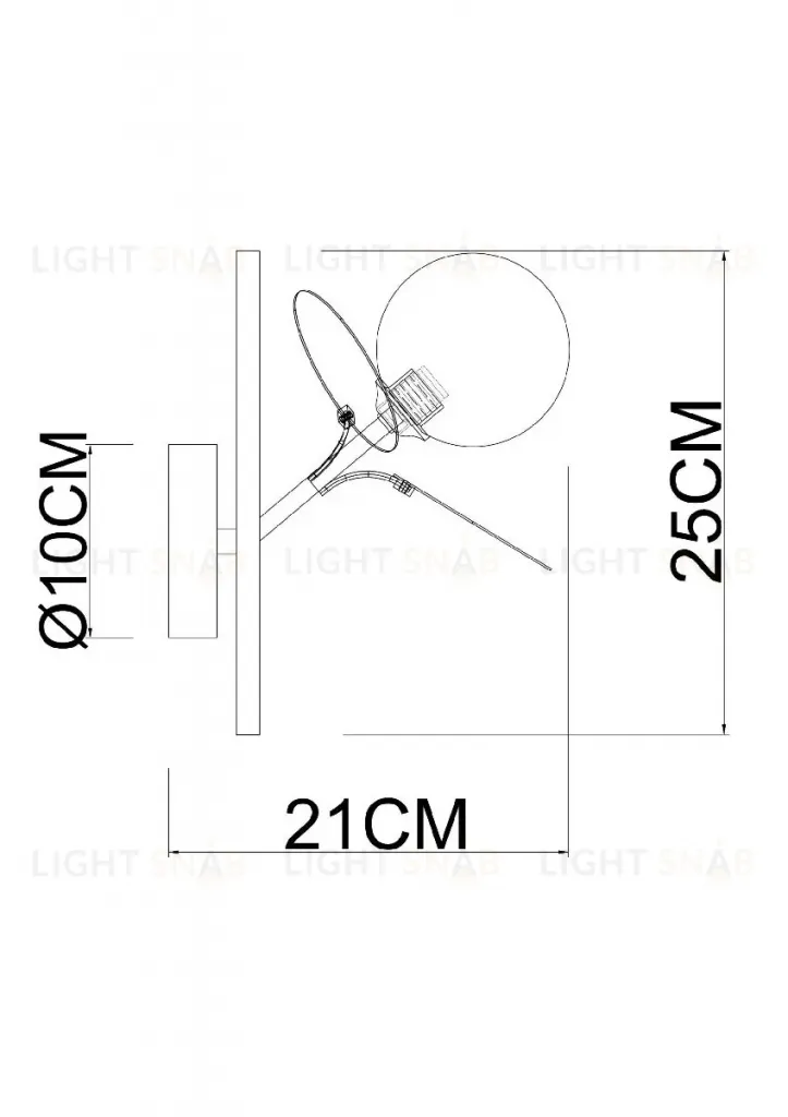 Бра Arte Lamp Peacock A1369AP-1SG A1369AP-1SG