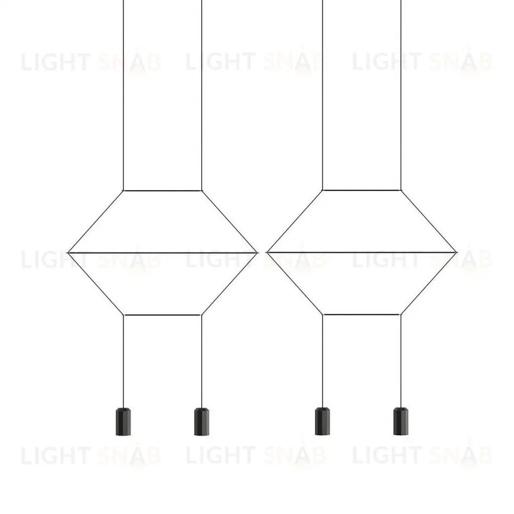 Подвесной светильник ImperiumLoft Via Wireflow Polyhedral 144326-22 144326-22