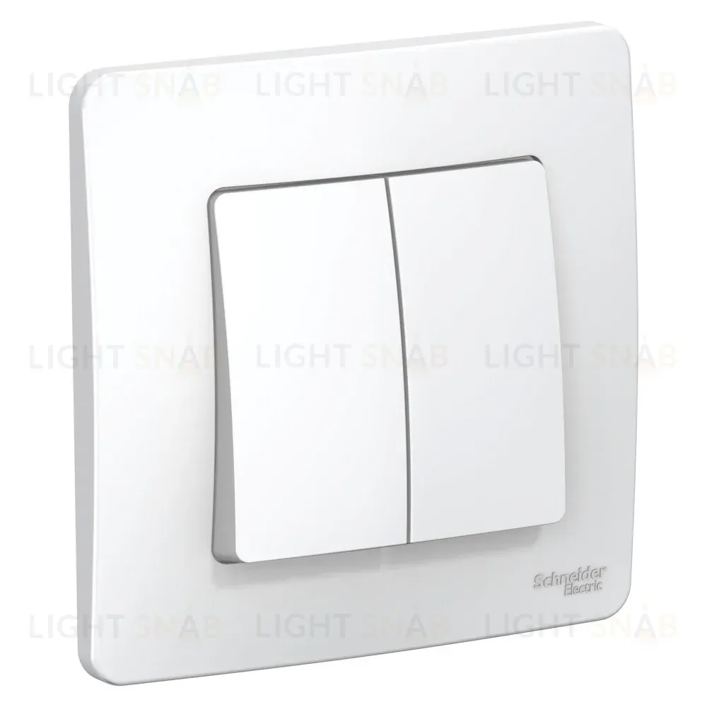 Выключатель 2-клавишный 10А Systeme Electric Blanca внутр BLNVS010501 BLNVS010501