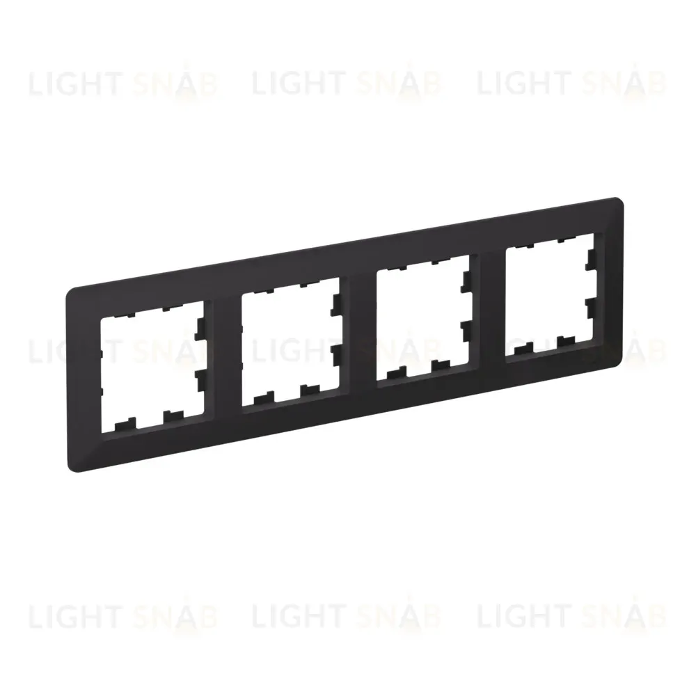 Рамка 4-ая Systeme Electric AtlasDesign Air Карбон/дымчатый черный ATN221004 ATN221004