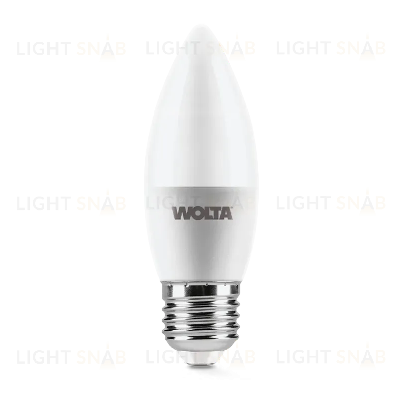 Светодиодная лампа WOLTA 10Вт 3000K E27 свеча матовая 25YC10E27 25YC10E27