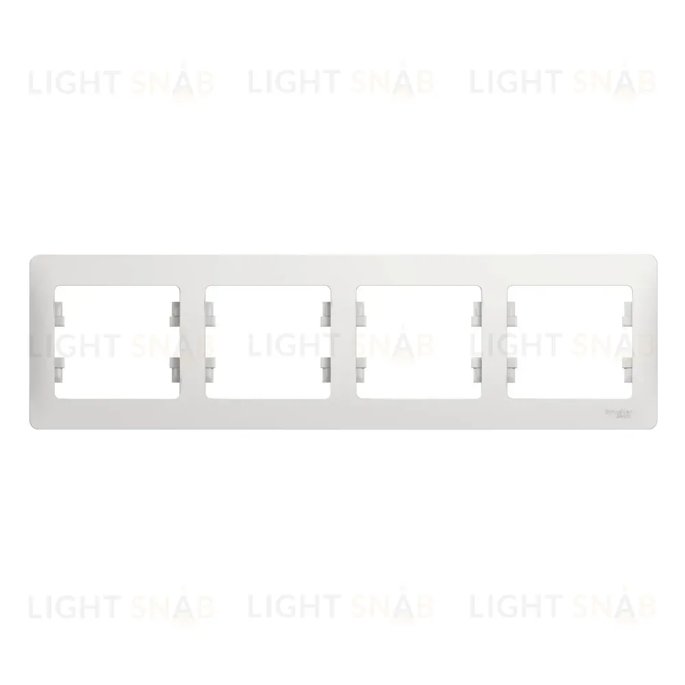 Рамка 4-ая Systeme Electric Glossa Белый GSL000104 GSL000104