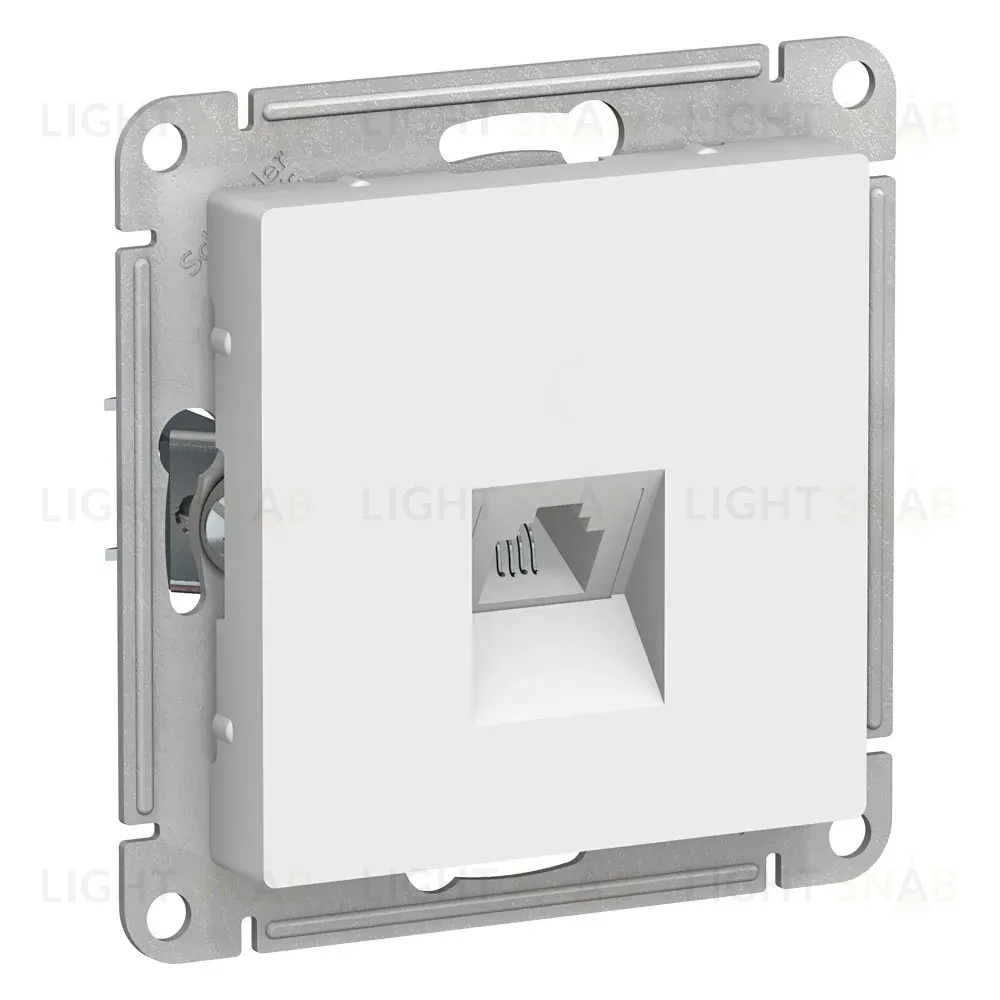 Розетка телефонная RJ11 Systeme Electric AtlasDesign Белый ATN000181 ATN000181