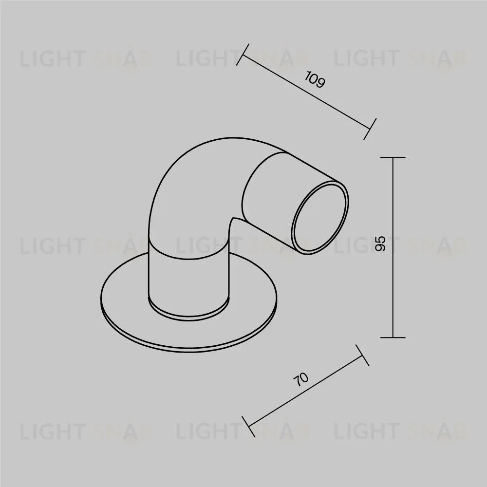 Ландшафтный светильник Maytoni Sleek O477FL-L2GF3K1 O477FL-L2GF3K1