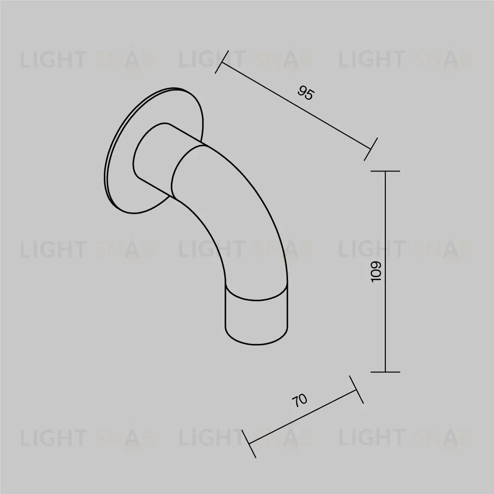 Фасадный светильник Maytoni Sleek O477WL-L2GF3K O477WL-L2GF3K