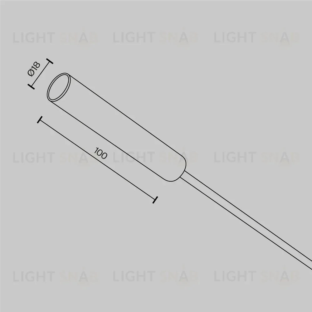 Заглушка с питанием для штанговой системы Maytoni Axity CA003EC-BS CA003EC-BS