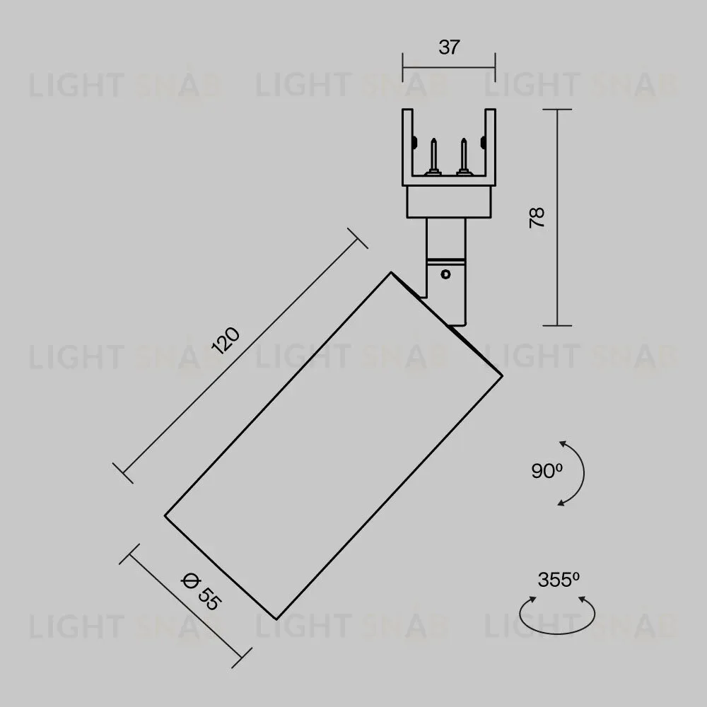 Уличный трековый светильник Maytoni Focus O-TR01-1-S-16WB3K O-TR01-1-S-16WB3K