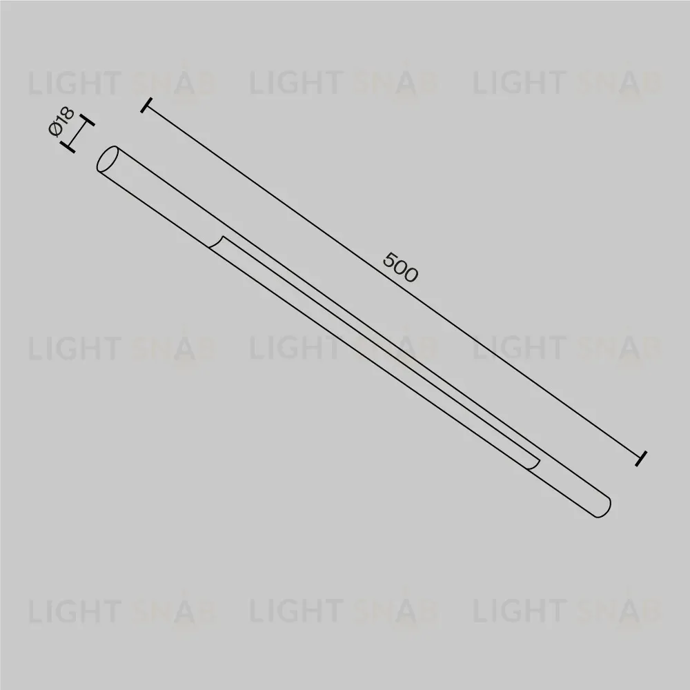 Трековый светильник Maytoni Basis C100CL-L500-12W3-6K-BS C100CL-L500-12W3-6K-BS