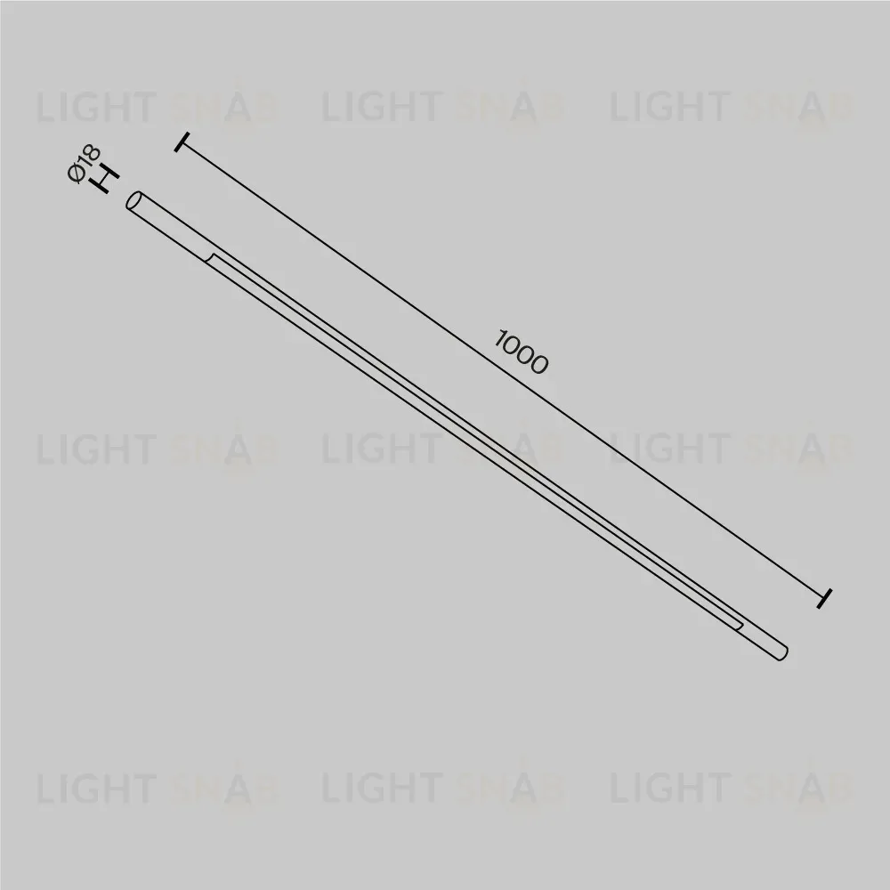 Трековый светильник Maytoni Basis C100CL-L1000-24W3-6K-BS C100CL-L1000-24W3-6K-BS