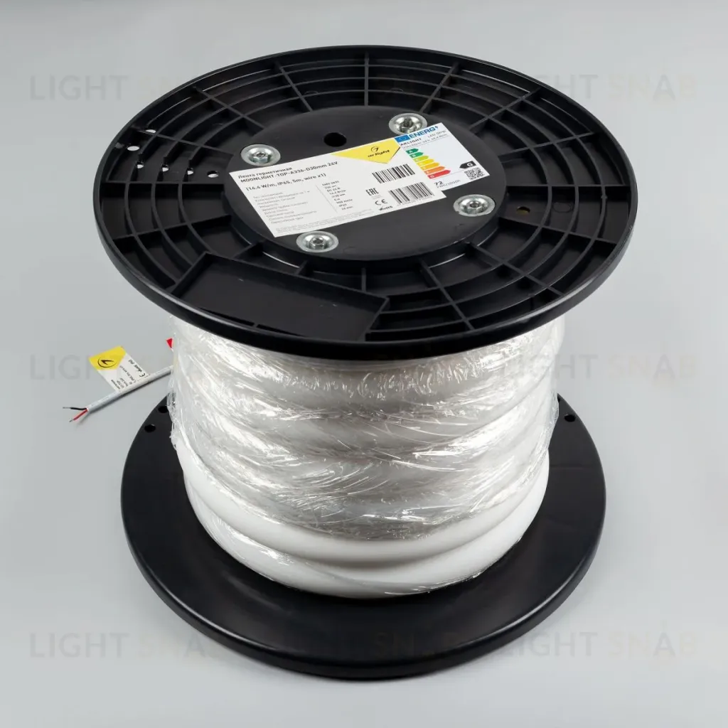 Светодиодная герметичная лента Arlight MOONLIGHT-TOP-A336-D30mm 24V Warm3000 (14.4 W/m, IP65, 5m, wire x1) 050481 050481