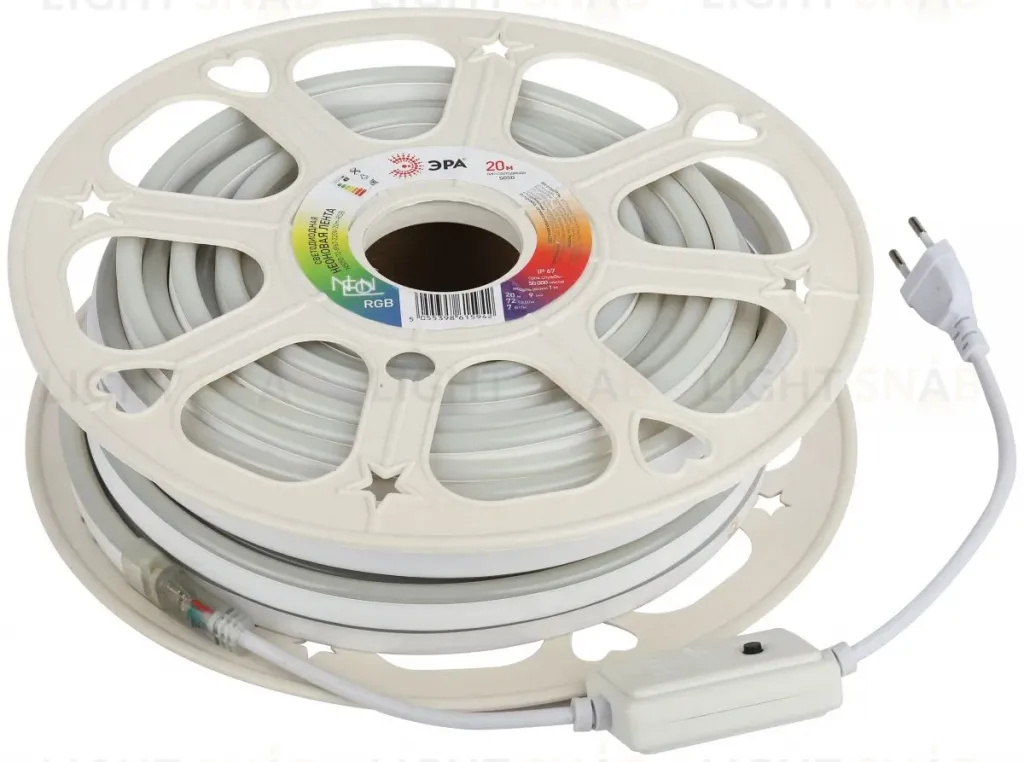 Светодиодная неоновая лента Эра N5050-72-IP67-220V-20m-RGB Б0053983 Б0053983