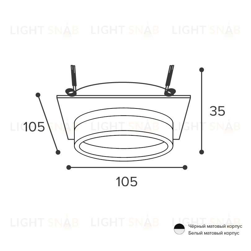 Встраиваемый светильник Wolta Luce WDL-GX53/06BL-S WDL-GX53/06BL-S