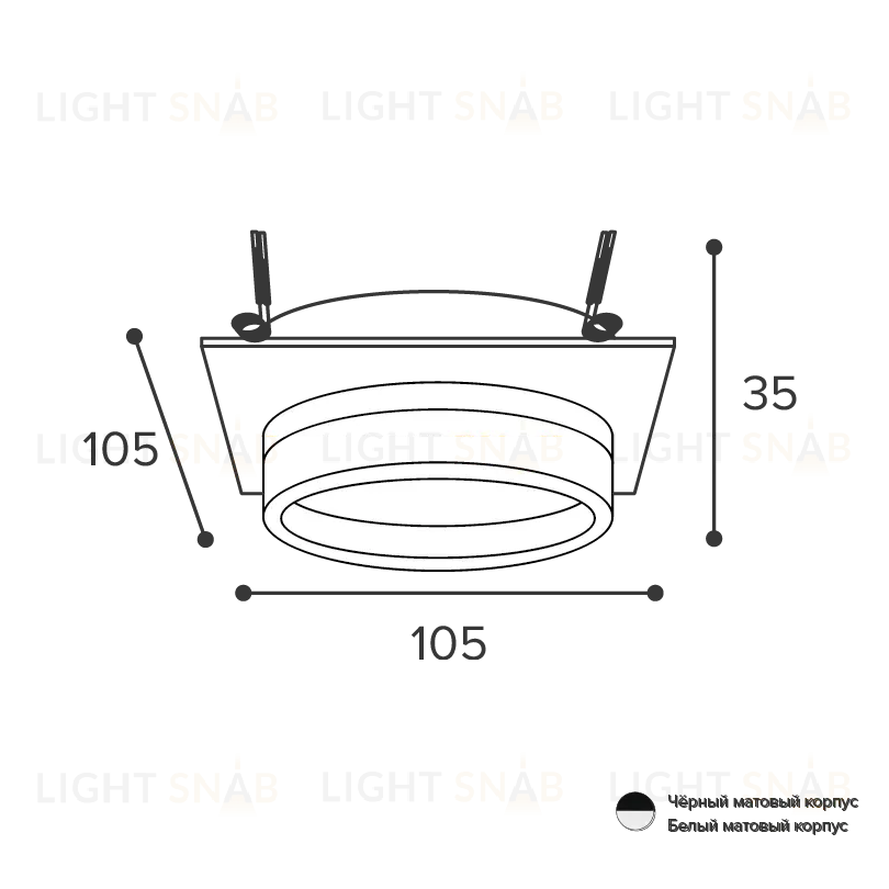 Встраиваемый светильник Wolta Luce WDL-GX53/06W-S WDL-GX53/06W-S